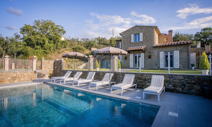 Cortona Villa | Preciosa casa de vacaciones privada con WIFI, piscina privada, A/C, TV, terraza, cerca de Cortona