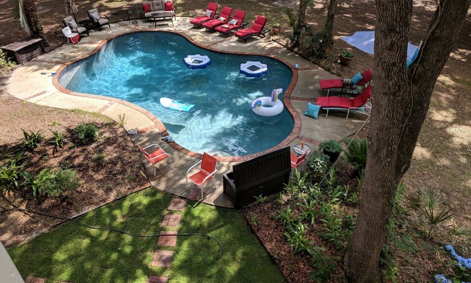 Johns Island Villa | PRIVADO 16 acres MANSION, PISCINA PLAYA, DOCK, GRUPOS