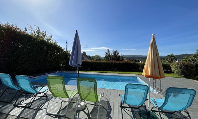 Lanhelas Casa | Propriedade Rustica com Piscina e Churraqueira com Vistas Para o rio Minho