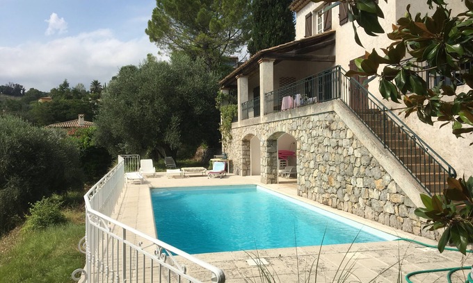 Auribeau-sur-Siagne Villa | Villa provenzal con gran jardín y piscina privada