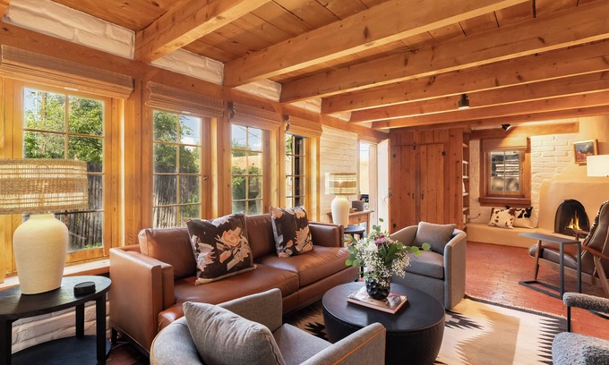 Historic Eastside Casa | Puerta de India - Authentic Adobe, Kiva Fireplace