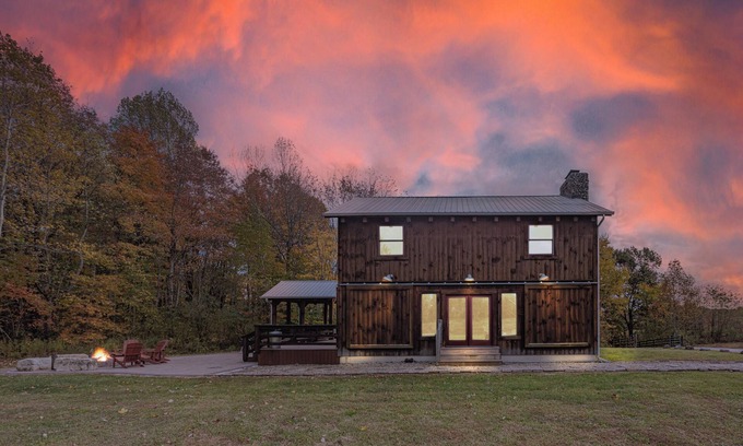New Plymouth Cabina | Pumpkin Ridge Resort-Lodge-Baño Privado-Vista al campo