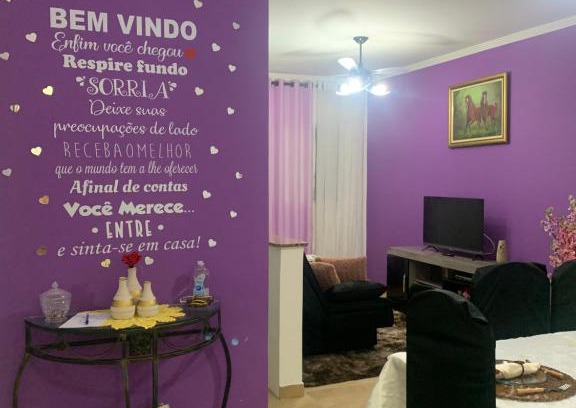 Tupi Apartamento | Purple Apê Praia Grande Tupi - sem Wi-Fi