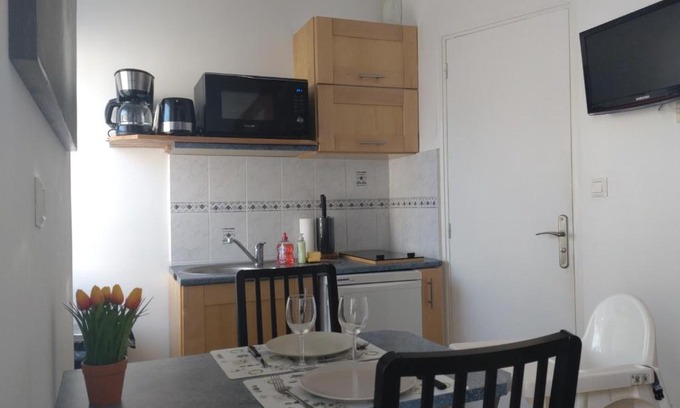 Plerin Apartamento | Quartier calme sur le port de plaisance et le GR34