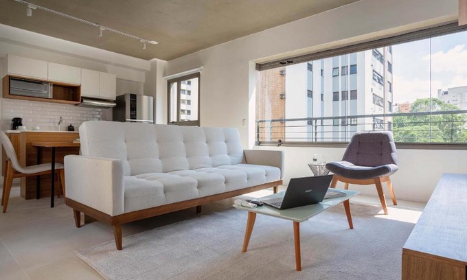 Vila Nova Conceicao Apartamento | Quarto Sala 48m2 Parque Ibirapuera Itaim Bibi