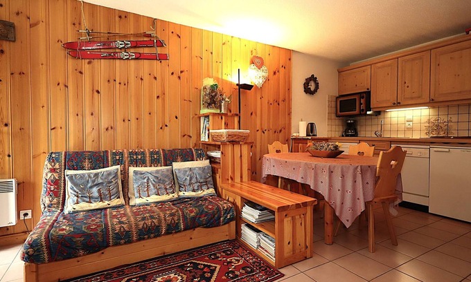 Les Houches Apartamento | Apartamento acogedor con balcón para 5 cerca de servicios en Les Houches