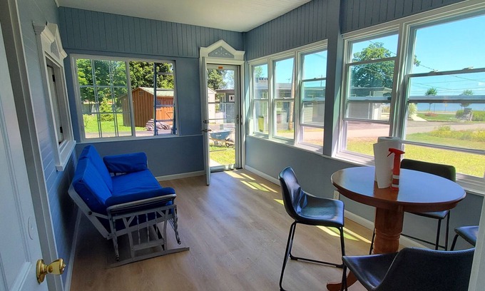 Dunkirk Cabaña | Quiet lakeview deluxe cottage borders bird santuary 250 feet from the beach.