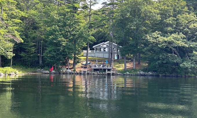 Meredith Casa | Quiet location on Lake Waukewan, minutes to Meredith center. Pet-Friendly