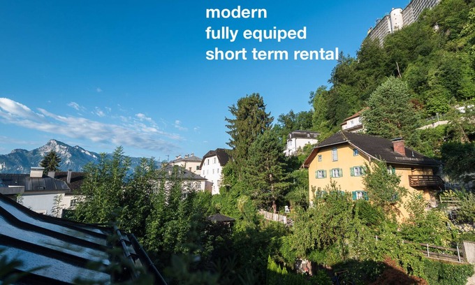 Nonntal Apartamento | Tranquilo ático con balcón en el casco antiguo de la ciudad Nonntal Salzburg Austria.