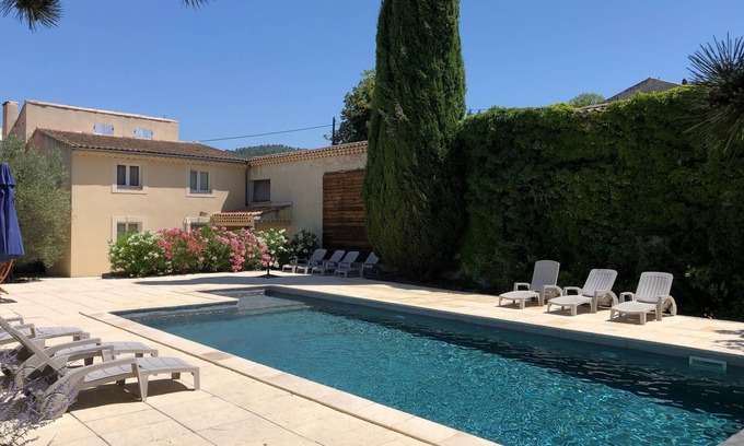 Seguret Casa | Quiet property with a private heated Pool near a touristic village in Provence