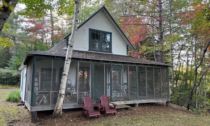 Willimantic Cabina | Quiet rustic camp at beautiful Sebec Lake...boating, fishing, swimming, hiking.
