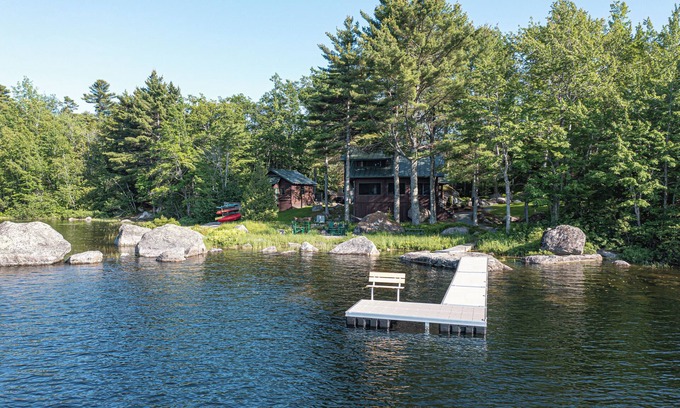 Lucerne-in-Maine Casa | Quintessential Maine Lake House, 280Ft of Waterfront, near Acadia & Bar Harbor