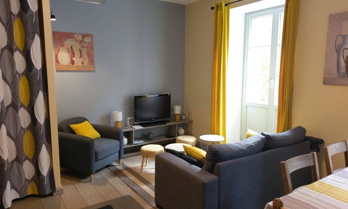 Eaux-Bonnes Apartamento | Apartamento-Paprika-Premium-Baño con bañera-Vista al Jardín