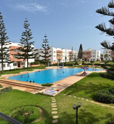 Pont Blondin Apartamento | Résidence Oubaha - Grand appartement avec piscine