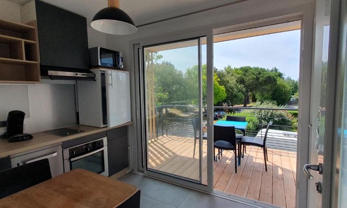 Saint-Marc-sur-Mer Casa | Résidence Salamandre - Maison Bois Cosy Calme avec parking pour 4 à 10 pers idéal couples et familles à 500m de la plage à Saint-Marc-sur-mer