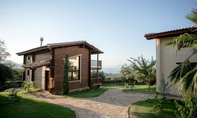 Chalcis Villa | R 3044 Family Villa with Sea View Pool & Private Sauna Anthidon Estate