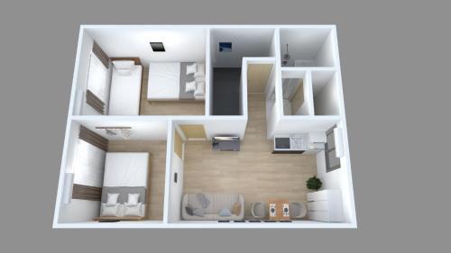 Abeno Apartamento | RAKUTO天王寺301 特價2室1厅,難波心斎橋電車5分,天王寺站400m，直達關西機場大阪城USJ 京都.