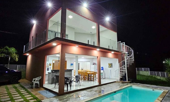 Alexania Cabaña | Rancho Lazer Casa de Campo no Lago Corumbá IV