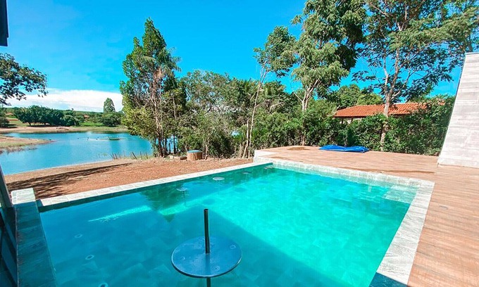 Delfinopolis Casa | Rancho na beira da represa c pisc -Delfinópolis/MG