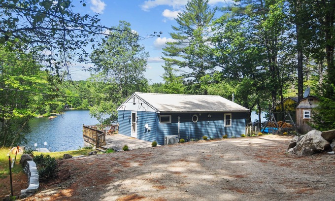 Parsonsfield Casa | Randall Lake Modern Camp feet to private lake 3 bedroom, 1 bath