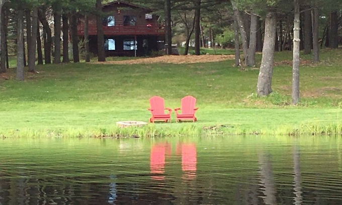 Wisconsin Dells Cabina | LISTO PARA SU VISITA! ..Relajante escapada con la belleza del paisaje y mucha vida silvestre