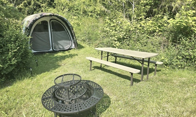 Port Angeles Alquiler De RV | Ready-to-Camp Tent Site - Glamping Tent Site with Queen Air Mattress