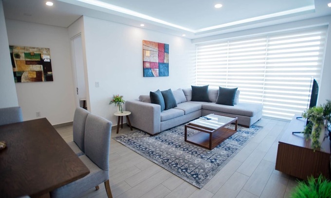Zapopan Condominio | Real View Towers, Peaceful 2BR 2nd floor, Zona Real, Near Andares