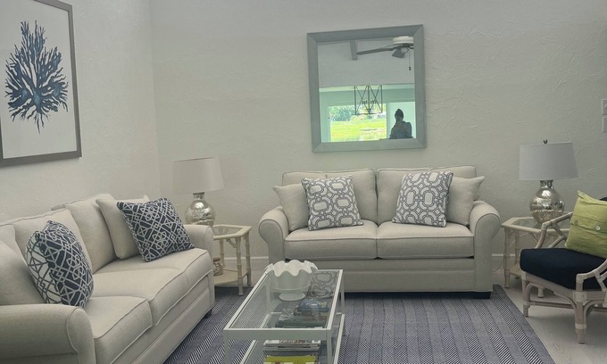 Trailer Estates Villa | Recently renovated / re-furnished Villa on 6th fairway of the IMG Golf Course