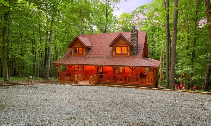 Logan Cabina | Red Fox-Cabaña-Baño Privado-Vista al bosque