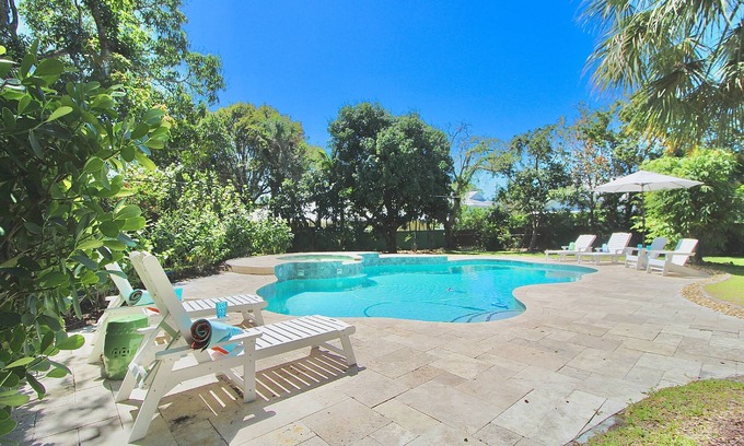 Stuart Casa | Reduced Rates! 4BR/3BA Home - Heated Pool - - Close to Beach and Historic Downtown Stuart!