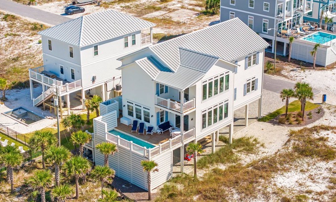 Mexico Beach Casa | Reduced Summer Rates! Gulf Front with Private Pool!