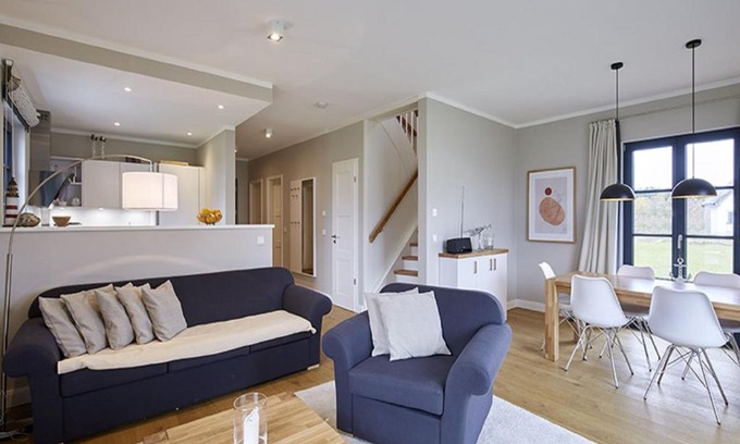 Dranske Casa | Reetland am Meer - Premium Reetdachvilla mit 3 Schlafzimmern, Sauna und Kamin F14