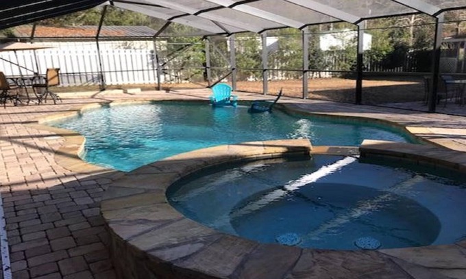 Foley Casa | * NUEVAS TARIFAS MÁS BAJAS * Piscina privada climatizada * ~ 5BR / 4BA * Cerca de la playa, Ent, tiendas Pet