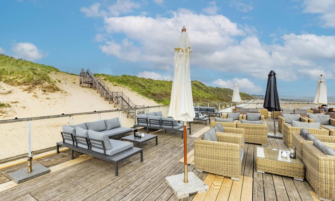 Westkapelle Hotel | Relax by the Sea: Terrace with Dune View, Pool, Beach Access & Onsite Dining