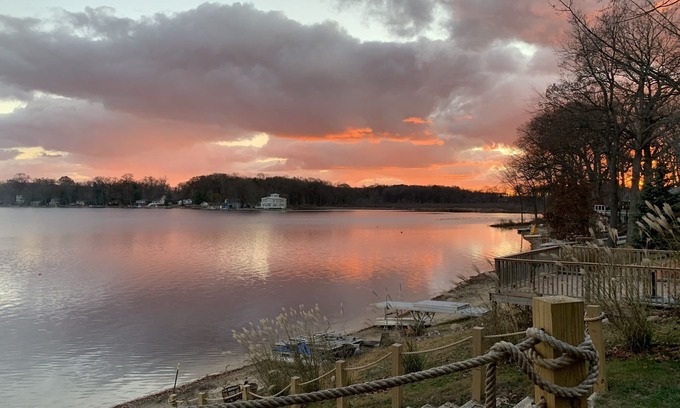 Sister Lakes Casa | Relax Lakefront-Stunning Lake Views in Popular Sister Lakes! Private Sand Beach!