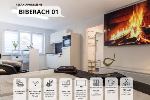 Bergerhausen Apartamento | RelaxApartment 1 Massagesessel SmartTV Küche