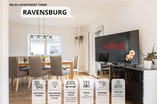 Ravensburg Casa | RelaxApartment für bis zu 8 Gäste, Familienfreundlich, mit viel Platz und Garten