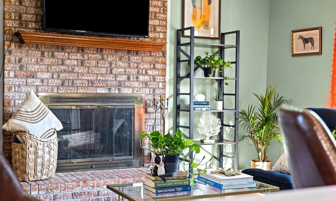 Pine Forest Casa | Relaxing Boho Bedroom in Superb Fayetteville Location