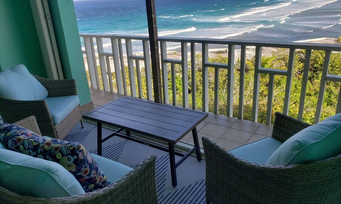 Estate Saint John Condominio | Relaxing Ocean View at Family-Friendly Condo with Pool