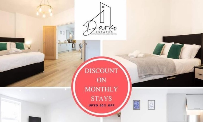 Walkden Apartamento | Relocation | Business | Families -40% OFF- Monthly