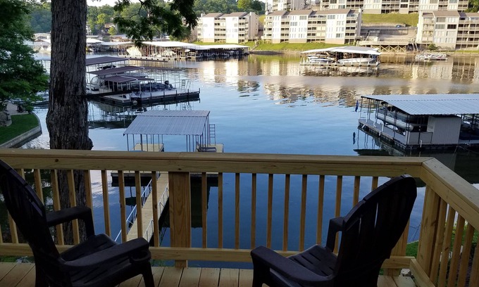 Osage Beach Cabaña | Remodeled Private Waterfront Cottage, Pet Friendly, with dock in Osage Beach!