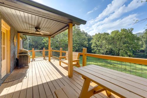 Tuckasegee Casa | Remote Home with Deck and Grill in Scenic Tuckasegee!