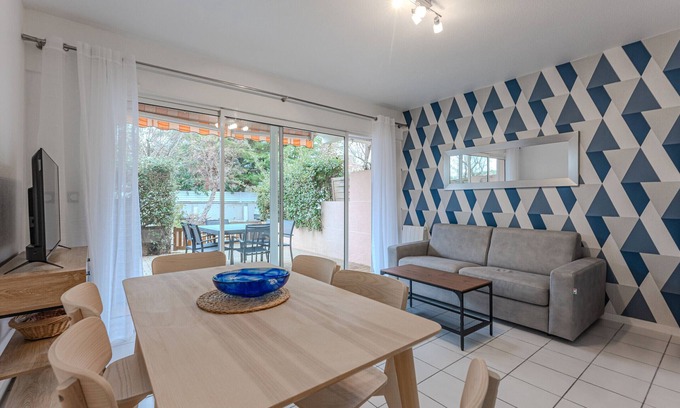 Biscarrosse Plage Apartamento | Apartamento renovado para 4, terraza, cerca del centro, Biscarrosse playa