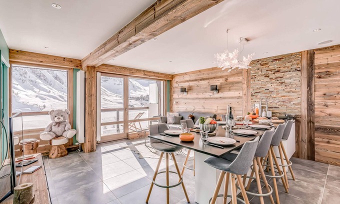 Tignes le Lac Apartamento | Apartamento renovado 3* 6 pers, vista al glaciar, servicios hoteleros incluidos, 2 suites