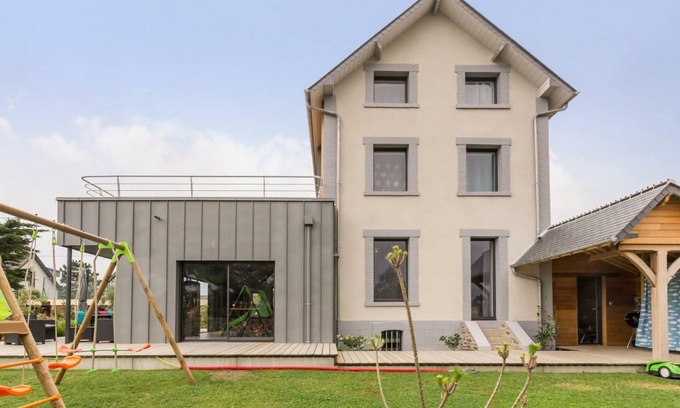 Barneville-Carteret Cabaña | Villa familiar renovada con jardín, terraza y acceso a la playa en Barneville-Carteret