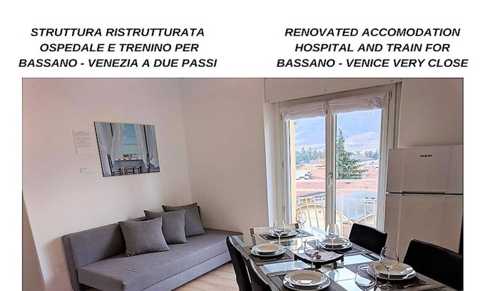 Trento Apartamento | WIDE. Renovado. Área de hospital y parque (1-6 personas).