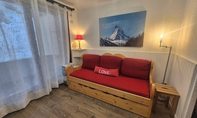 Les Boisses Apartamento | Estudio renovado con balcón a pie de pistas, WiFi, se admiten mascotas