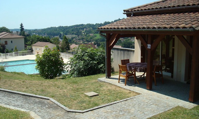 Sarlat-la-Caneda Cabaña | Alquilo 2 habitaciones con piscina en sarlat la caneda