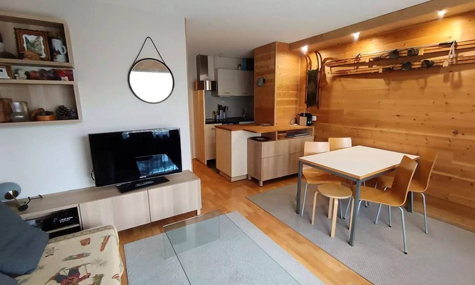 Montgenevre Apartamento | Residence Chamoisiere - Large studio next to the slopes