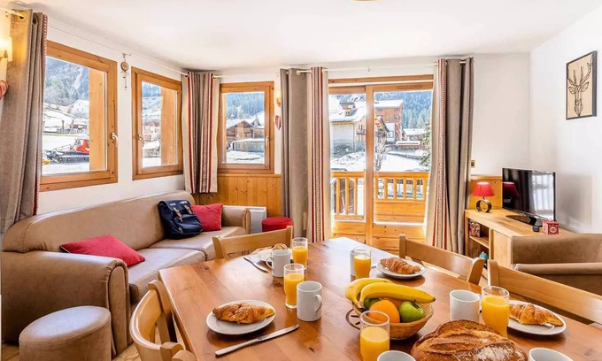 Pralognan-la-Vanoise Apartamento | Residencia Los jardines de la Vanoise - Apartamento 3 habitaciones + montaña en esquina 8 personas